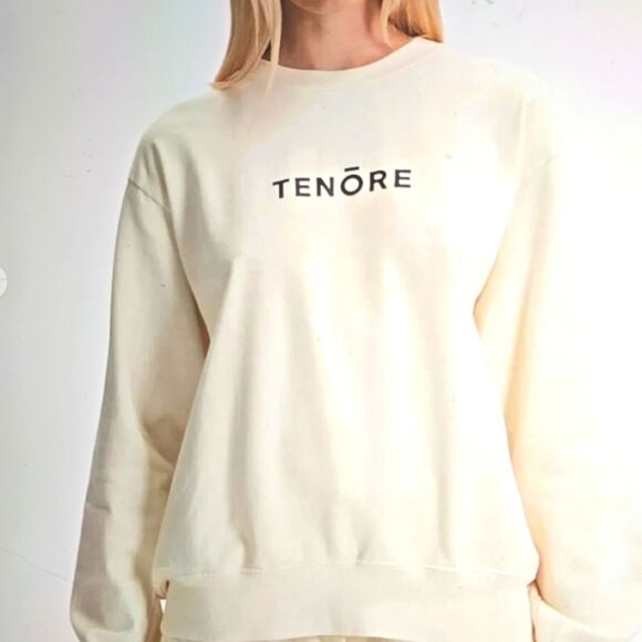Tenore, All Seasons Staple, Logo Fleece Cream  M unisex - Picture 2 of 10